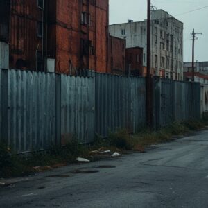 corrugated sheet metal fence panels