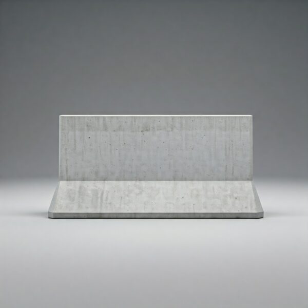 single sided concrete barrier